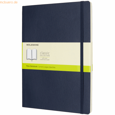 Moleskine Notizbuch XL 19x25cm blanko Softcover saphir von Moleskine