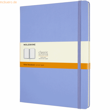 Moleskine Notizbuch XL 19x25cm liniert Hardcover 96 Blatt hortensienbl Moleskine Notizbuch XL 19x25cm liniert Hardcover 96 Blatt hortensienbl von Moleskine