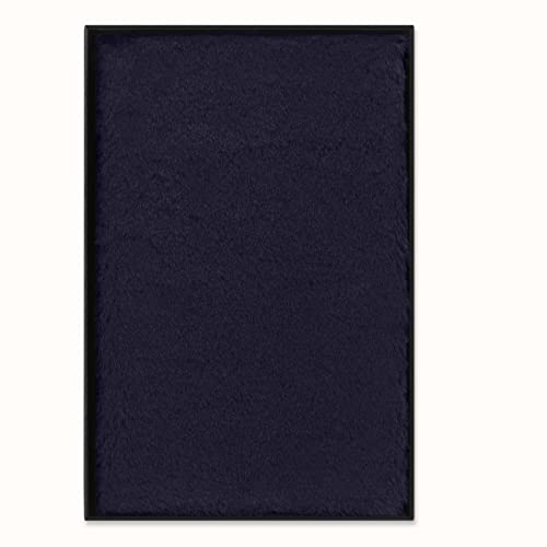 Moleskine - Notizbuch mit Kunstfell, Hardcover und Elastikverschluss, Großformat, Farbe Dunkelblau von Moleskine