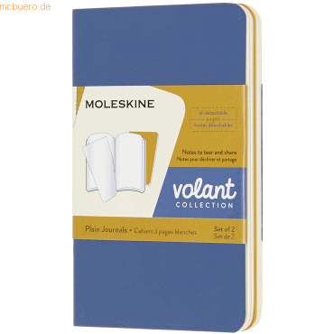 Moleskine Notizheft Volant XS 6,5x10,5cm blanko Softcover VE=2 Stück v Moleskine Notizheft Volant XS 6,5x10,5cm blanko Softcover VE=2 Stück v von Moleskine