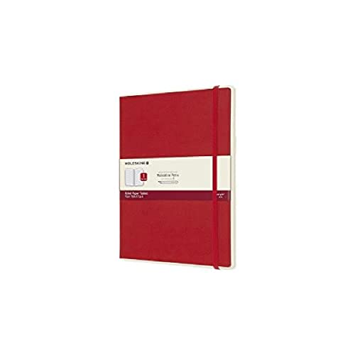 Moleskine Paper Tablet Notebook Digital Smart Notebook Paper Tablet (with lined pages and hardcover, lined, extra-large 19 x 25 cm) red von Moleskine