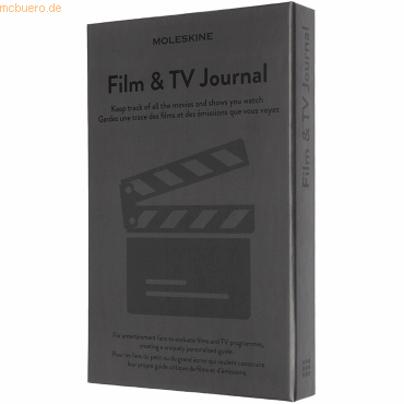 Moleskine Passion Journal - Film & TV Large/A5 fester Einband dunkelgr von Moleskine