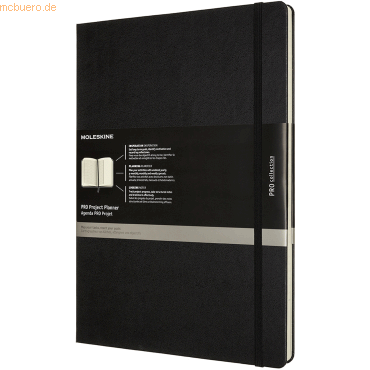 Moleskine Pro Projekt-Planer A4 Hardcover schwarz von Moleskine