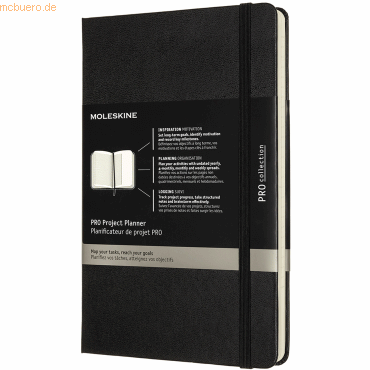 Moleskine Pro Projekt-Planer Large A5 Hardcover schwarz von Moleskine