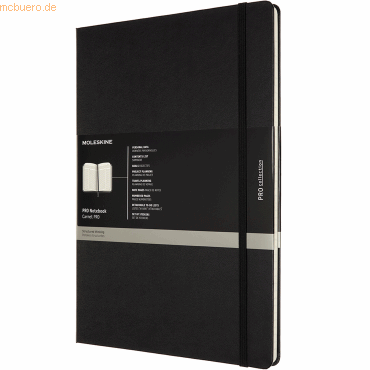 Moleskine Professionelles Notizbuch A4 Hardcover 96 Blatt schwarz von Moleskine