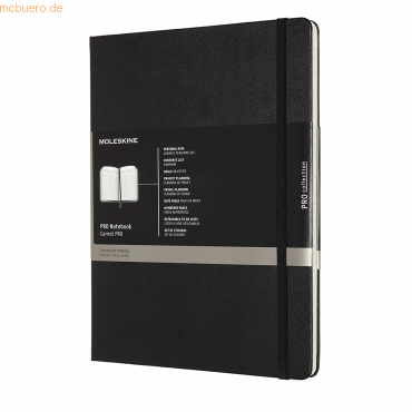 Moleskine Professionelles Notizbuch XL 19x25cm Hardcover 96 Blatt schw Moleskine Professionelles Notizbuch XL 19x25cm Hardcover 96 Blatt schw von Moleskine