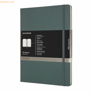 Moleskine Professionelles Notizbuch XL 19x25cm Hardcover 96 Blatt wald Moleskine Professionelles Notizbuch XL 19x25cm Hardcover 96 Blatt wald von Moleskine