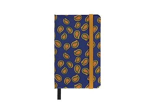 Moleskine Silk Notebook, fester Einband mit italienischer Seide von Mantero, mit weißen Seiten und elastischem Verschluss, mit Geschenkbox, Extra Small Format 13,6X8,8 cm, Farbe Blau von Moleskine
