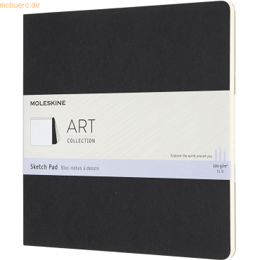 Moleskine Skizzenblock Square 19x19cm 120g/qm Kartoneinband schwarz von Moleskine