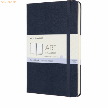 Moleskine Skizzenbuch Medium 11,5x18cm 165g/qm 44 Blatt Hardcover saph von Moleskine