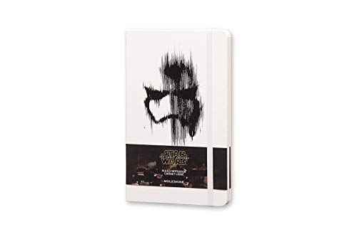 Moleskine Star LESW7AQP060 Wars Limited Edition Notizbuch (Liniertes Notizbuch mit Stormtrooper Motiv, Hardcover, Großformat 13 x 21 cm) 240 Seiten, weiß von Moleskine
