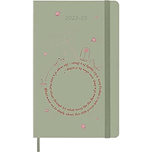 Moleskine - Weekly Planner 18 Months 2022-2023, Limited Edition "Le Petit Prince," Weekly Planner With Hard Cover And Elastic Closure, Size Large, 13 x 21 cm, Color Rose von Moleskine