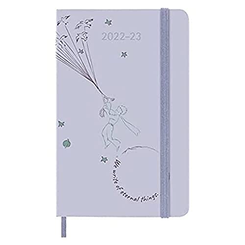 Moleskine - Weekly Planner 18 Months 2022-2023, Limited Edition "Le Petit Prince," Weekly Planner With Hard Cover And Elastic Closure, Size Pocket, 9 x 14 cm, Color Fly von Moleskine