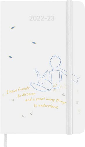 Moleskine - Weekly Planner 18 Months 2022-2023, Limited Edition "Le Petit Prince," Weekly Planner With Hard Cover And Elastic Closure, Size Pocket, 9 x 14 cm, Color Fox von Moleskine