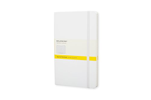 Moleskine farbiges Notizbuch (Pocket, Hardcover, kariert) weiss von Moleskine