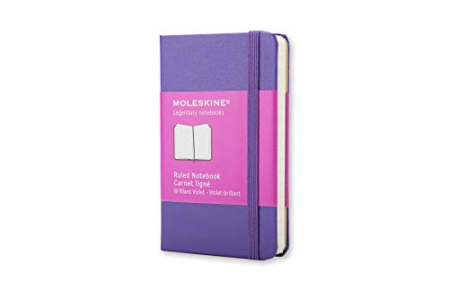 Moleskine farbiges Notizbuch (XS, Hardcover, liniert) violett von Moleskine