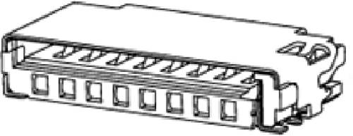 Molex Buchsengehäuse-Kabel Polzahl Gesamt 8 Rastermaß: 1.1mm 475710001-4500 4500 St. Tape on Full von Molex