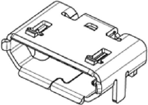 Molex Micro USB Buchse Rechtwinklig 1050171001-2000 Inhalt: 2000St. von Molex