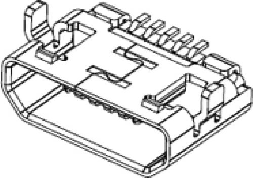 Molex Micro USB Buchse Rechtwinklig 1051640001-1300 Inhalt: 1300St. von Molex