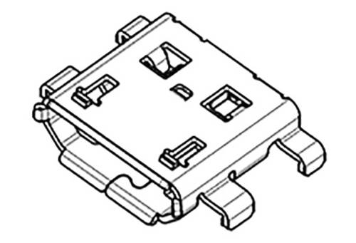 Molex Micro USB Buchse Rechtwinklig 476420001-1500 Inhalt: 1500St. von Molex