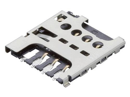 Molex SIM-Karten-Slot Polzahl Gesamt 6 Rastermaß: 2.54mm 787270001 1200 St. Tape on Full reel von Molex