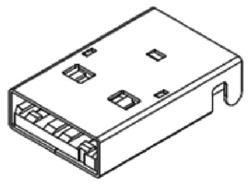 Molex Universal Serial Bus Stecker Rechtwinklig 480372200-450 Inhalt: 450St. von Molex