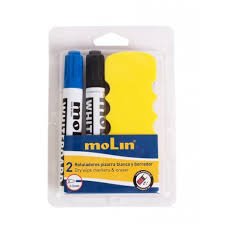 Molin - 2 Whiteboard-Marker und 1 Radierer von Molin