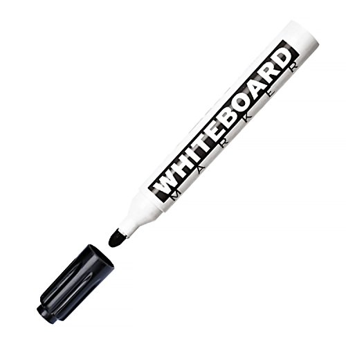 Mollin-Kugelschreiber, weiß, schwarz, Spitze, rund, 3 mm von Molin