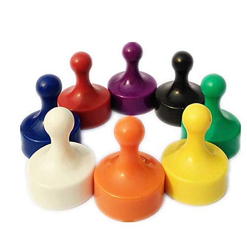 Molinter Whiteboard Magnete Kühlschrank Magnete ABS Kegelmagnete mit Griff für Magnettafel Whiteboard Pinnwand (16 Stücke) von Molinter