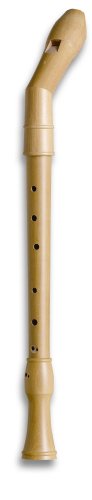 Mollenhauer Barockflöte Tenor C mit Doppelloch Birnbaum hell Natur-Holz - Tenorflöte in C mit Knick - Blockflöte inkl. Baumwolltasche, Wollwischer, Fettdöschen, Grifftabelle und Pflegeanleitung von Mollenhauer