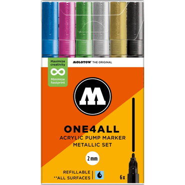 Molotow Acrylmarker One4All 127HS Metallic Set Molotow Acrylmarker One4All 127HS Metallic Set von Molotow