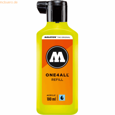Molotow Nachfülltinte One4All für Permanentmarker 180ml giftgrün Molotow Nachfülltinte One4All für Permanentmarker 180ml giftgrün von Molotow