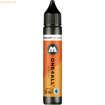 Molotow Nachfülltinte One4All für Permanentmarker 30ml metallic schwar von Molotow