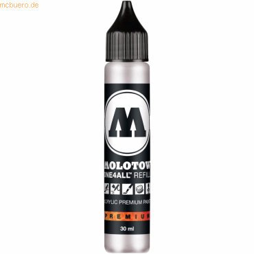 Molotow Nachfülltinte One4All für Permanentmarker 30ml signalweiß von Molotow