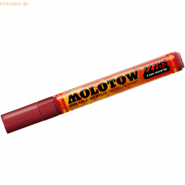 Molotow Permanentmarker One4All 227 HS nachfüllbar 4mm burgundrot von Molotow