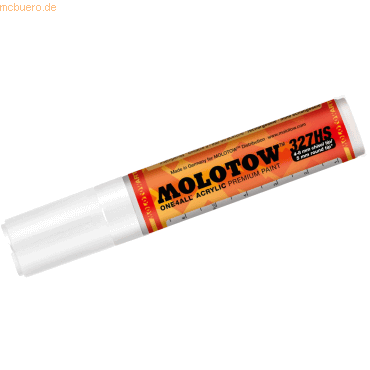 Molotow Permanentmarker One4All 327 HS nachfüllbar 4-8mm signalweiß von Molotow