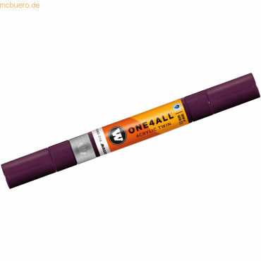 Molotow Permanentmarker One4All Acrylic Twin nachfüllbar 1,5 und 4mm p von Molotow