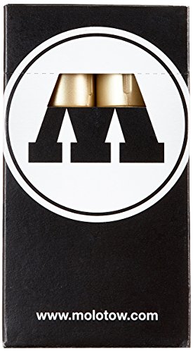 Molotow Windowmarker Chalk (nachfüllbar, 4-8 mm) 6 Stück metallic gold von Molotow