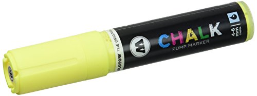 Molotow Windowmarker Chalk (nachfüllbar, 4-8 mm) 6 Stück neongelb von Molotow