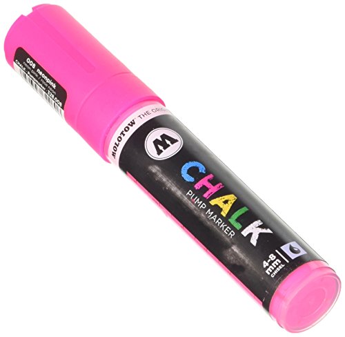 Molotow Windowmarker Chalk (nachfüllbar, 4-8 mm) 6 Stück neonpink von Molotow