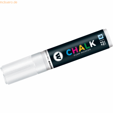 Molotow Windowmarker Chalk nachfüllbar 4-8mm weiß von Molotow