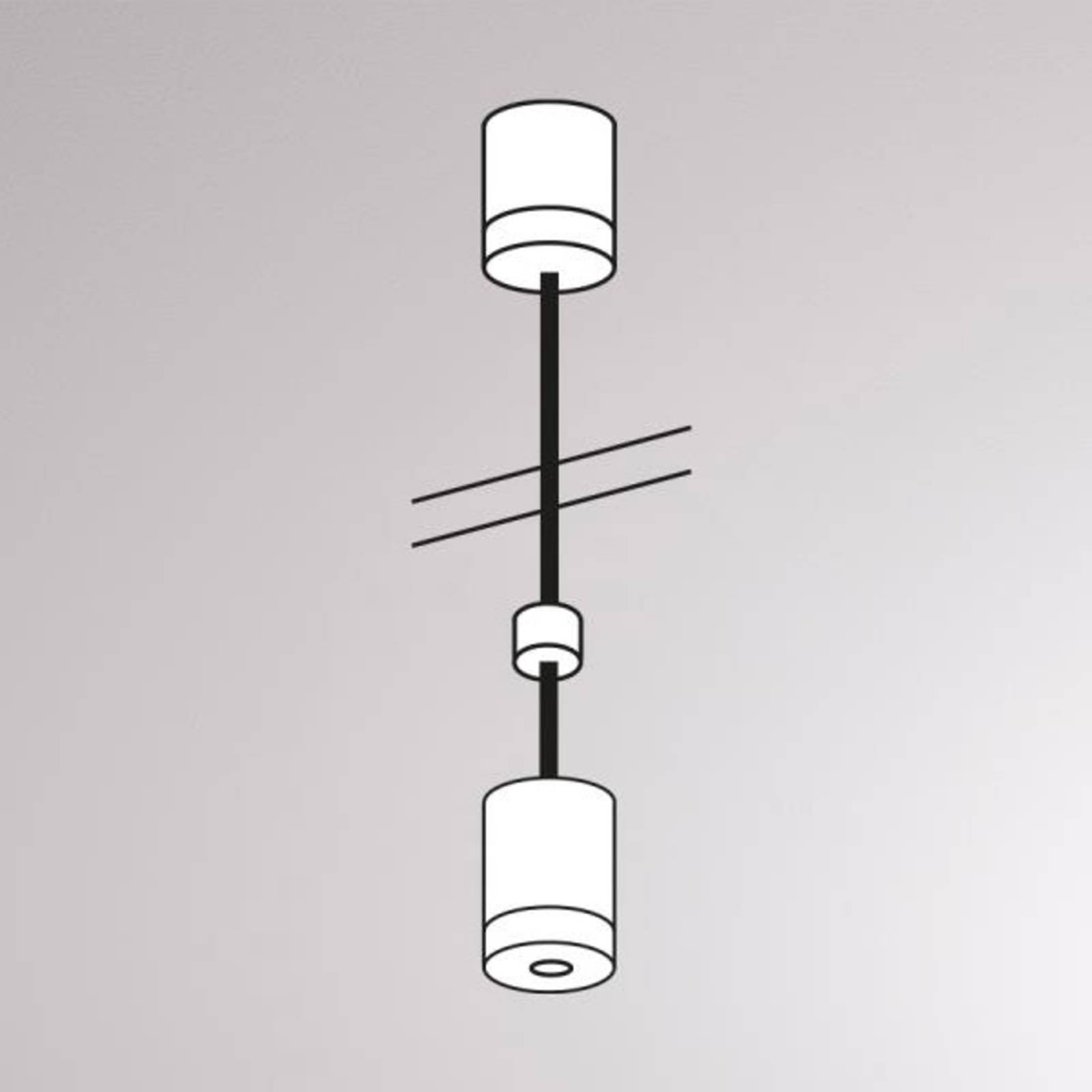 Abhängung für Volare-Schiene, 100cm, weiß Abhängung für Volare-Schiene, 100cm, weiß von Molto Luce