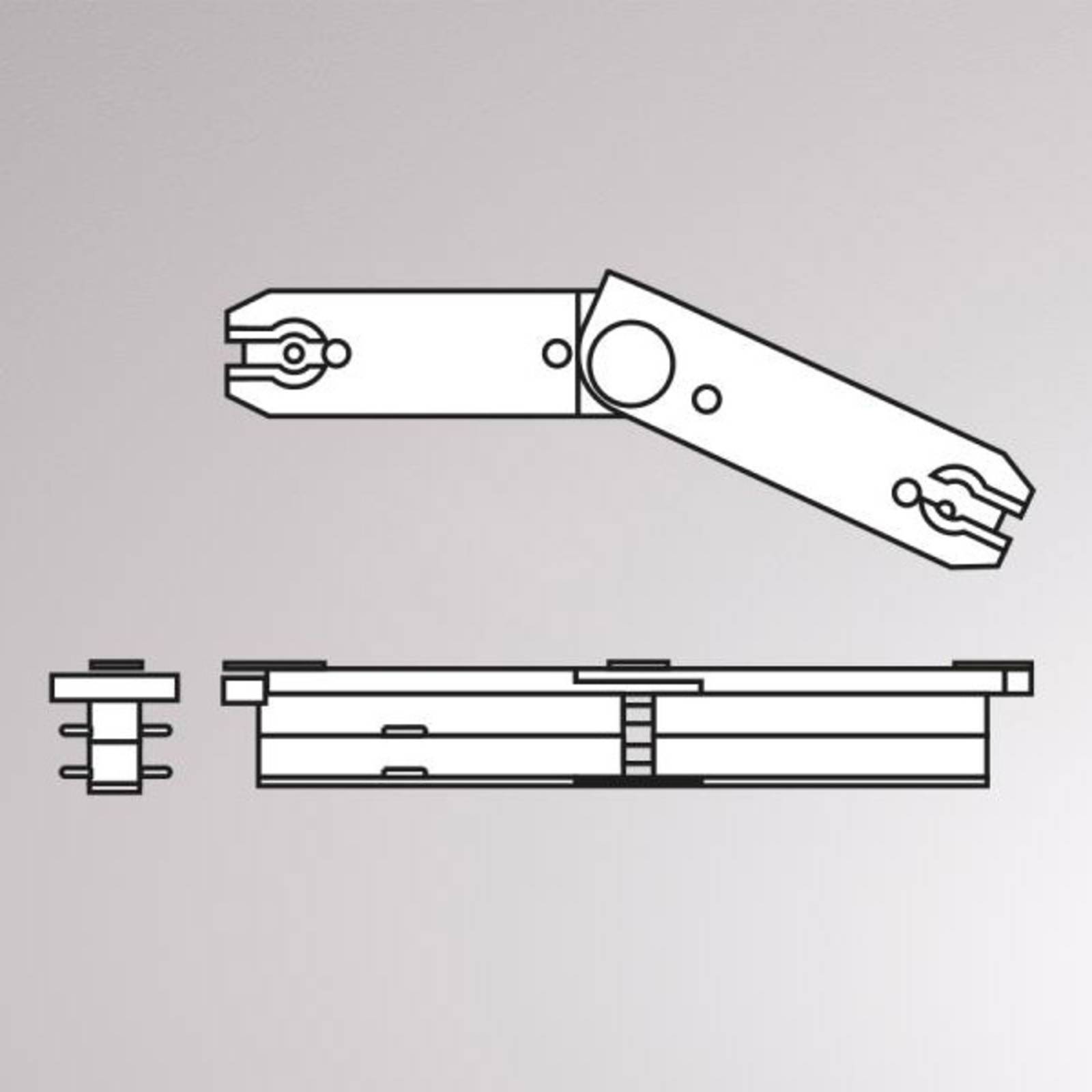 Flexverbinder für Volare 2-Phasen-Schiene, 70-150° Flexverbinder für Volare 2-Phasen-Schiene, 70-150° von Molto Luce