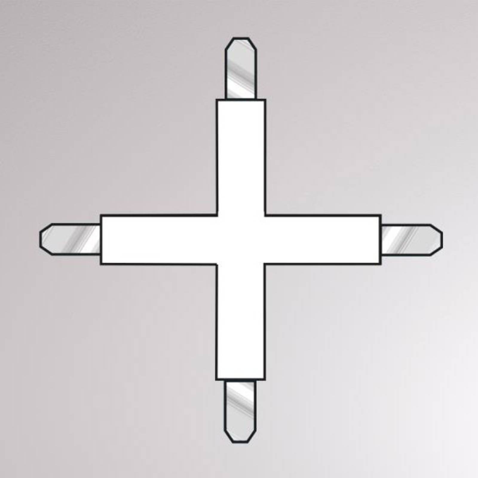 Kreuzverbinder für Volare 2-Phasen-Schiene, weiß Kreuzverbinder für Volare 2-Phasen-Schiene, weiß von Molto Luce