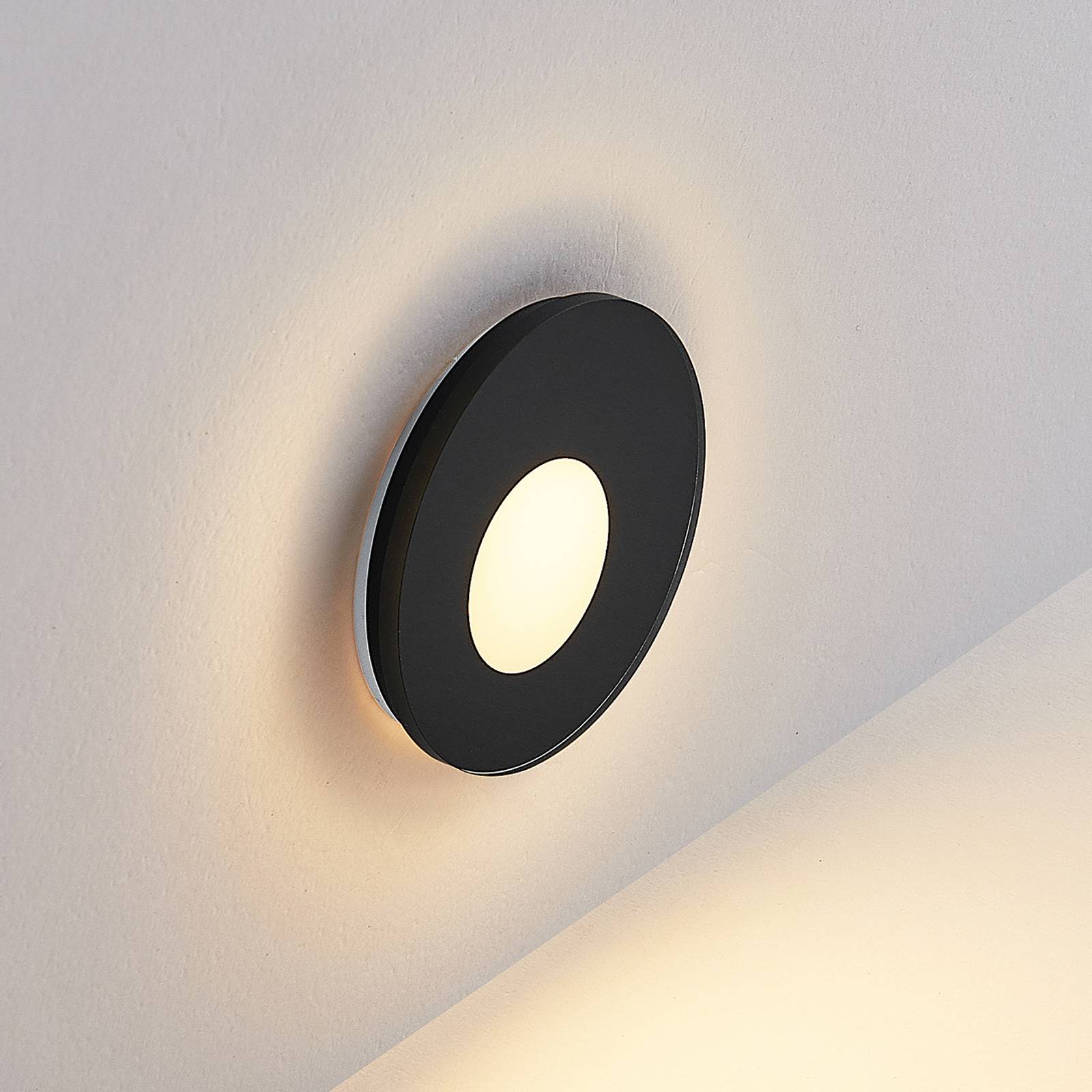 LED-Einbaulampe Wall 68R Glass RD, schwarz, Aluminium, CCT LED-Einbaulampe Wall 68R Glass RD, schwarz, Aluminium, CCT von Molto Luce
