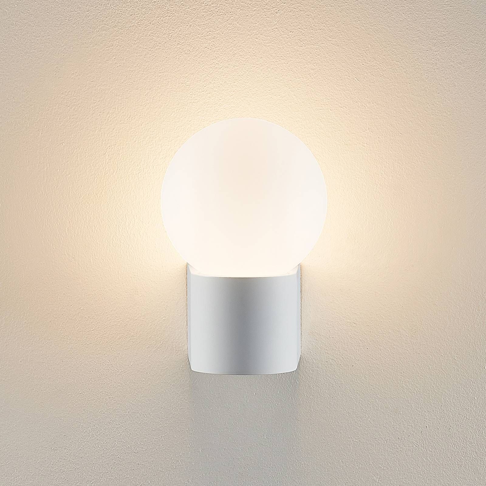 Molto Luce Außenwandlampe Lanu Round, weiß, Alu/Glas Molto Luce Außenwandlampe Lanu Round, weiß, Alu/Glas von Molto Luce