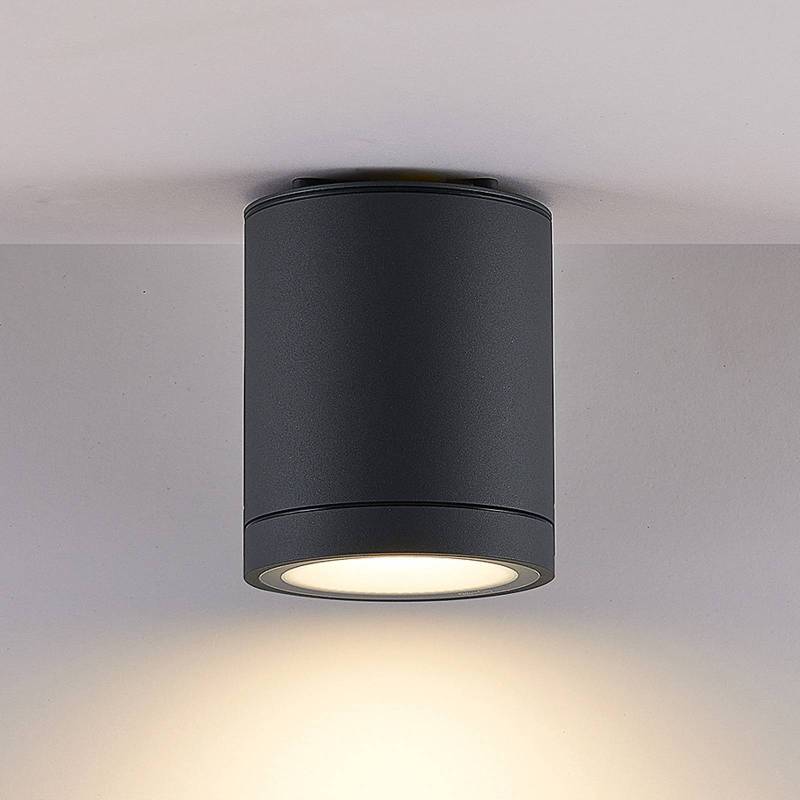 Molto Luce LED-Außendeckenlampe Foris Round SD, anthrazit von Molto Luce
