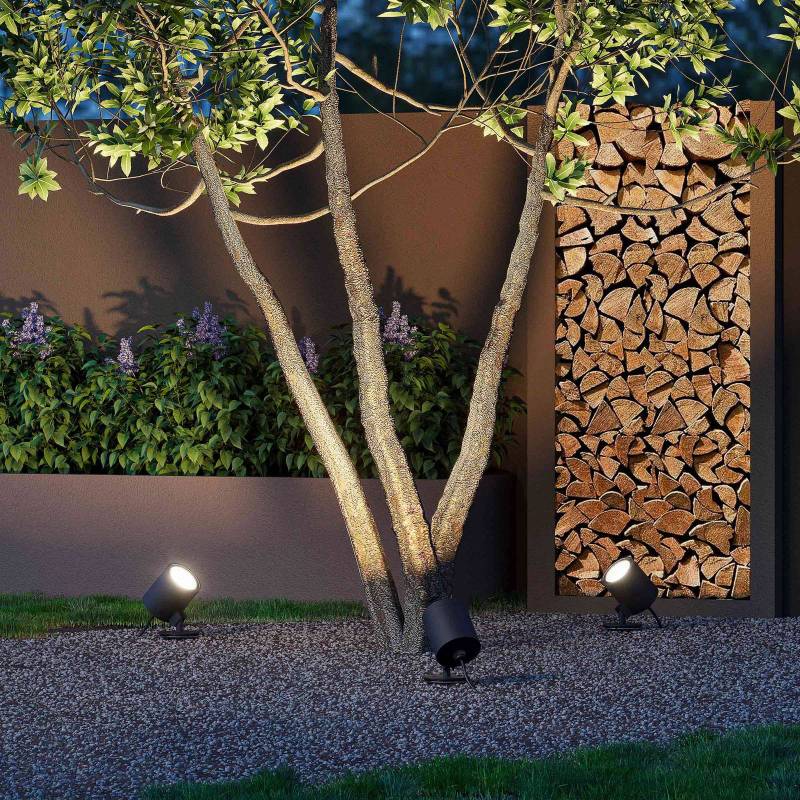 Molto Luce LED-Außenstrahler Foris Round F, anthrazit von Molto Luce