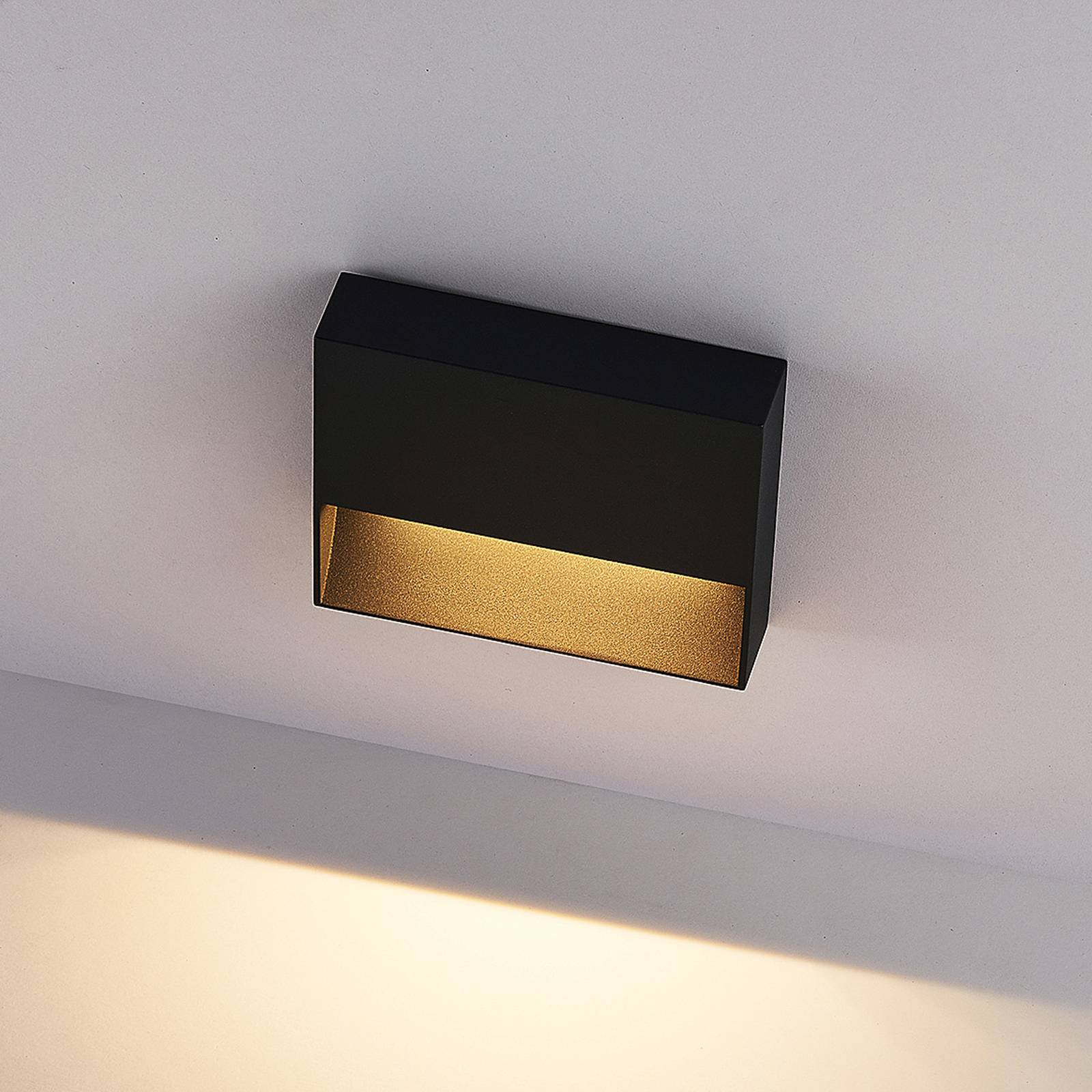 Molto Luce LED-Außenwandlampe Cado, Breite 14 cm, schwarz Molto Luce LED-Außenwandlampe Cado, Breite 14 cm, schwarz von Molto Luce