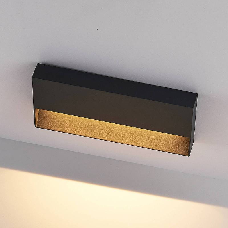 Molto Luce LED-Außenwandlampe Cado, Breite 25 cm, schwarz von Molto Luce